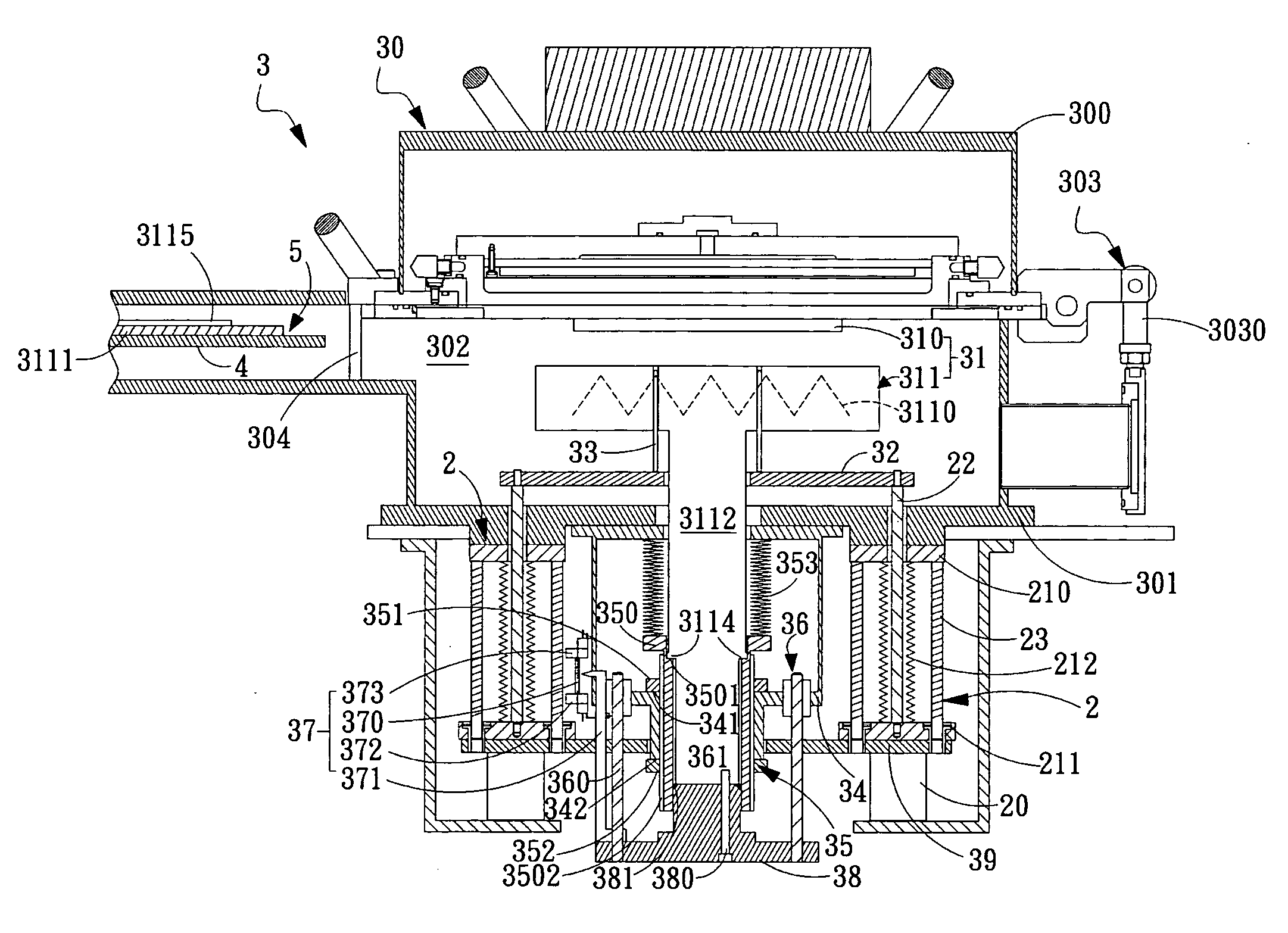 Power-delivery mechanism and apparatus of plasma-enhanced chemical vapor deposition using the same
