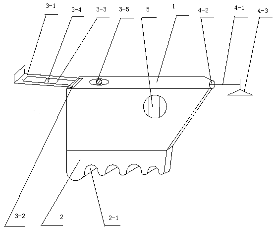 Line drawing device for craniocerebral operation