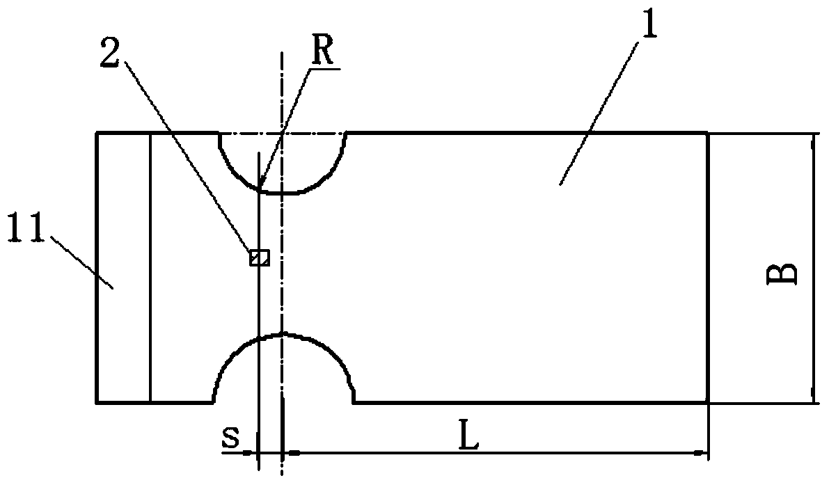 A kind of metal material bending fatigue test method