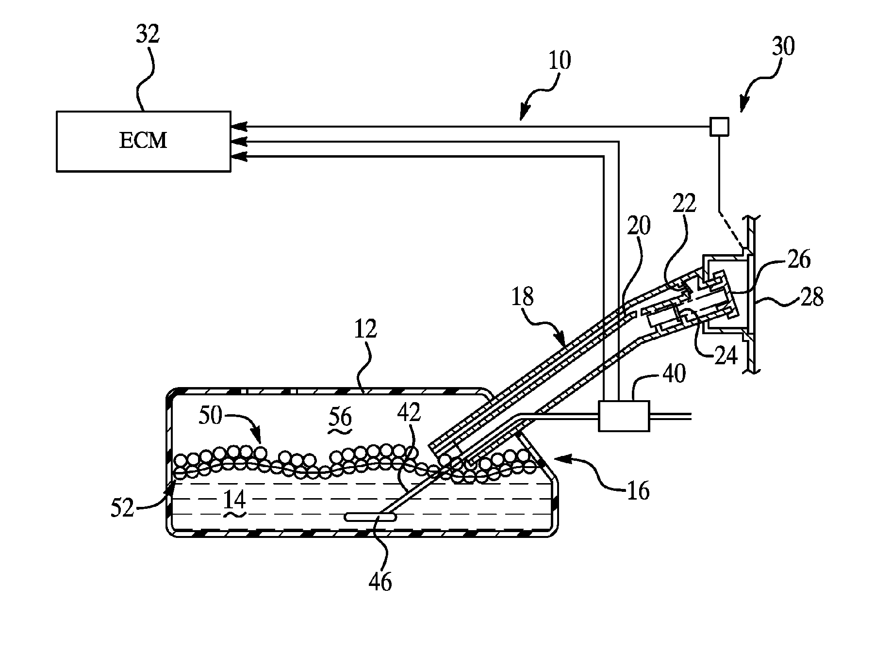 Fuel vapor management for stored fuel using floating particles