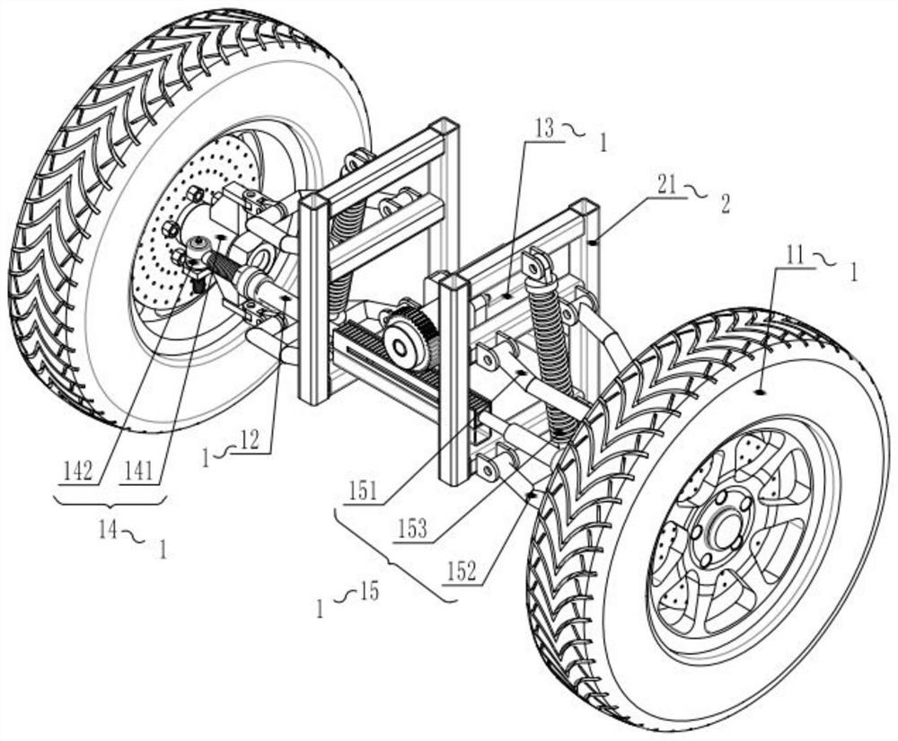 Wheel-track combined type chassis for mountainous region operation