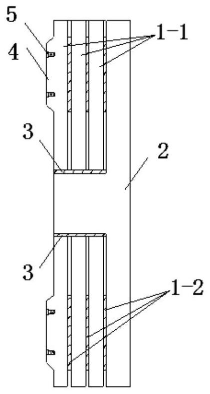 A point-laid period cushion vibration-reducing ballast bed