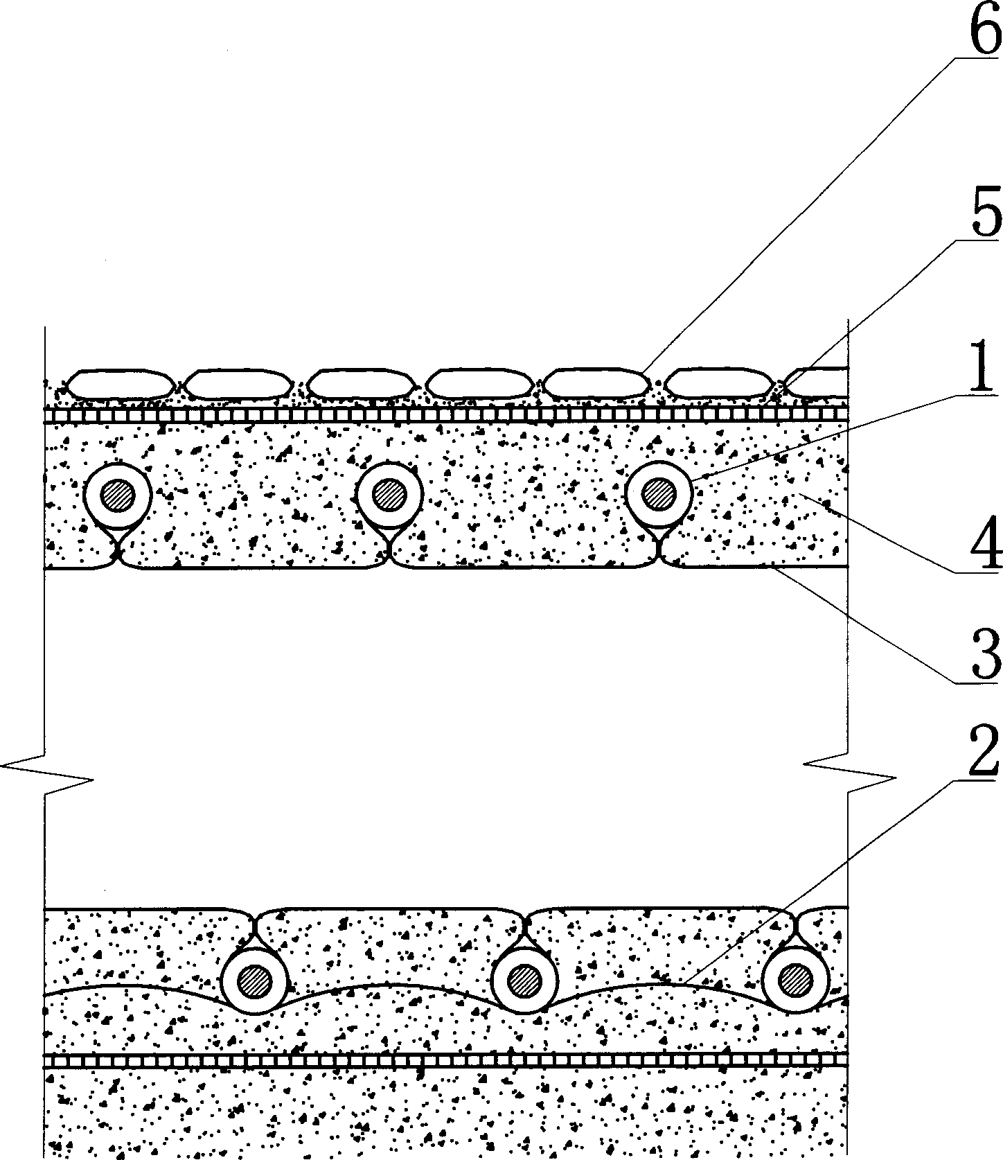 Fast building closed ditch on hilly region