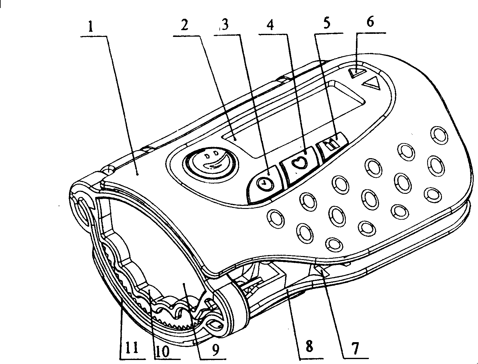 Clip cutter with display for umbilical cord
