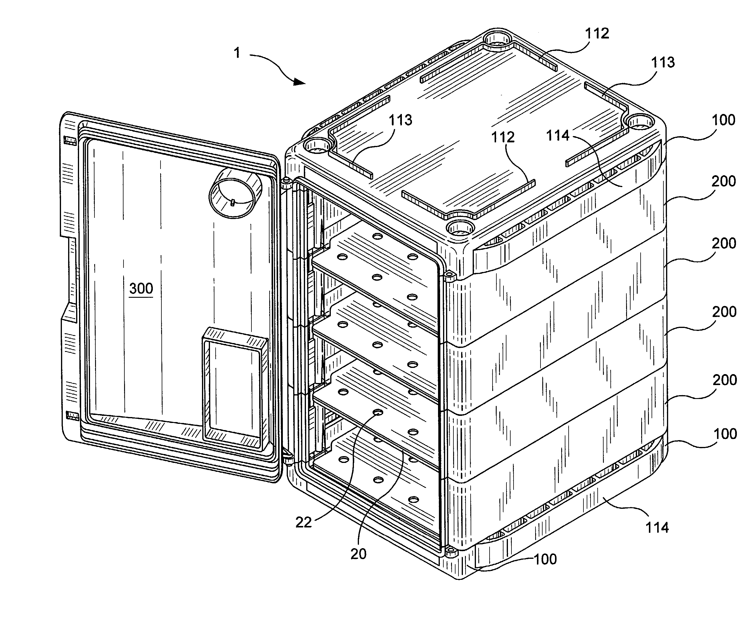 Modular laboratory cabinet