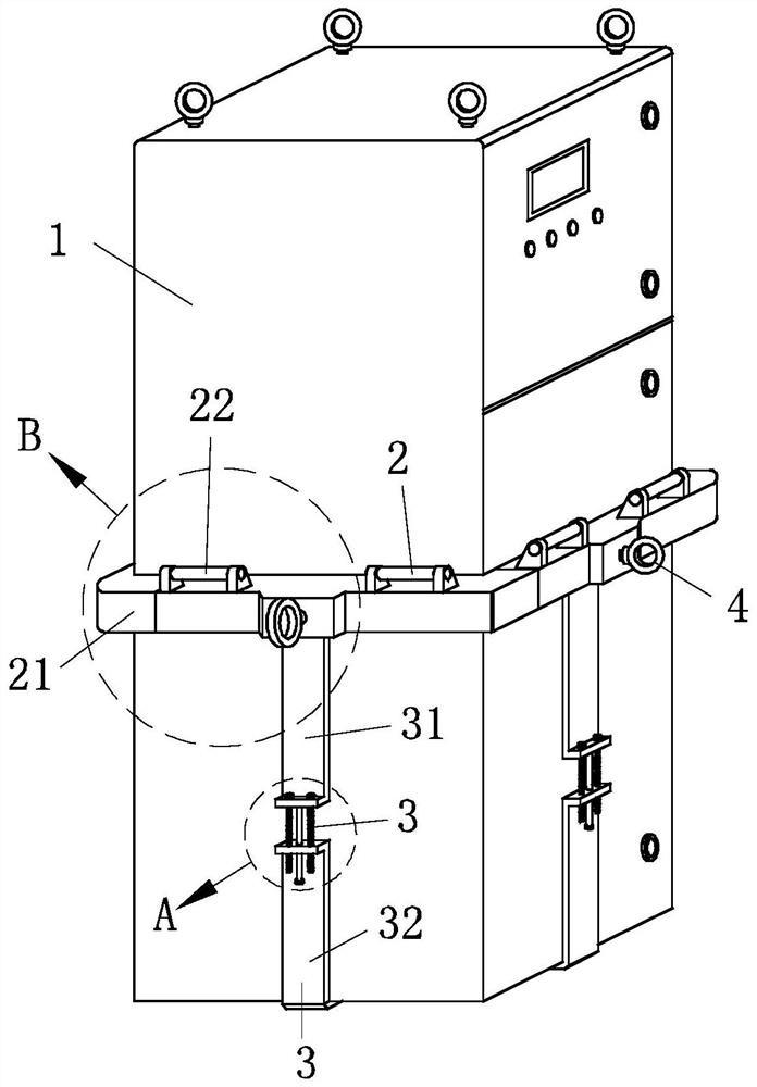 Stable alignment installation equipment for 10 kv switch cabinet installation