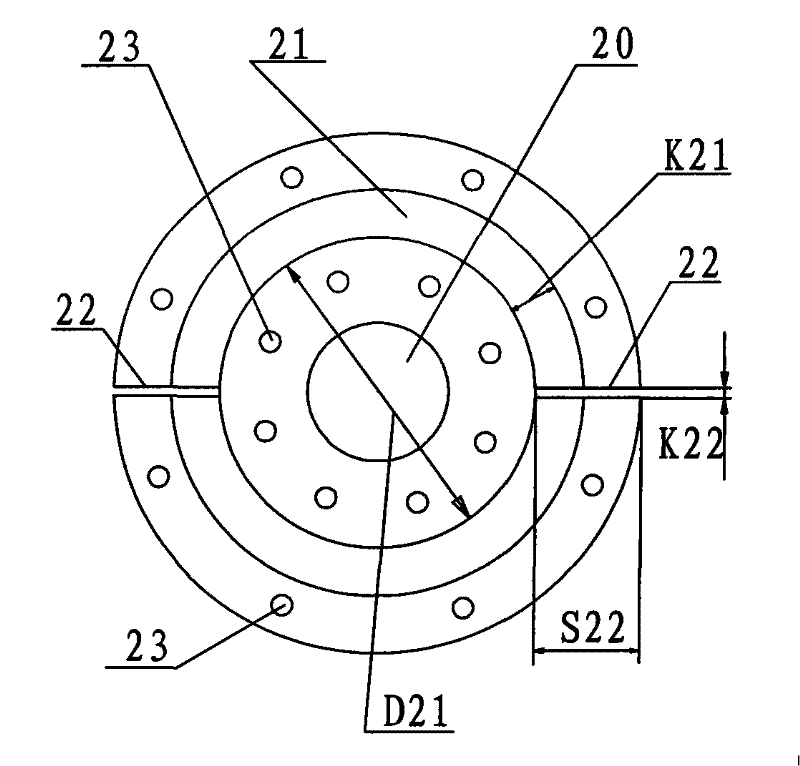 Process for machining L-shaped angular ring