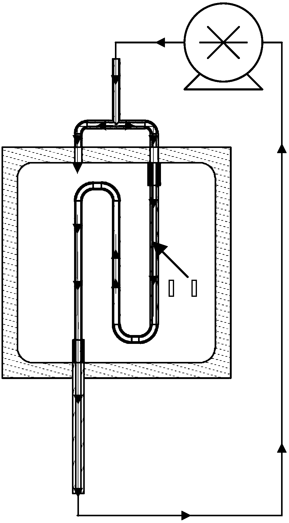 Thin wall runner pressurized abrasive flow device