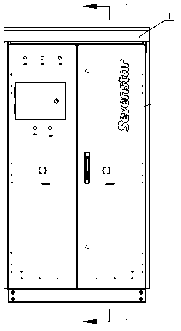 Heat radiating structure of outdoor type inverter cabinet body and outdoor type inverter cabinet body