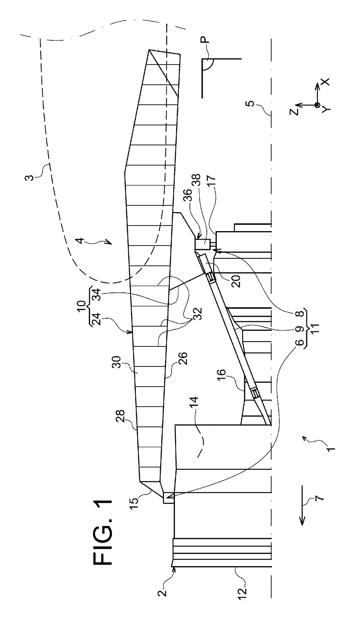 Aircraft propelling assembly including a duct forming a thermal barrier integrated in the caisson of the rigid structure of the engine mounting system