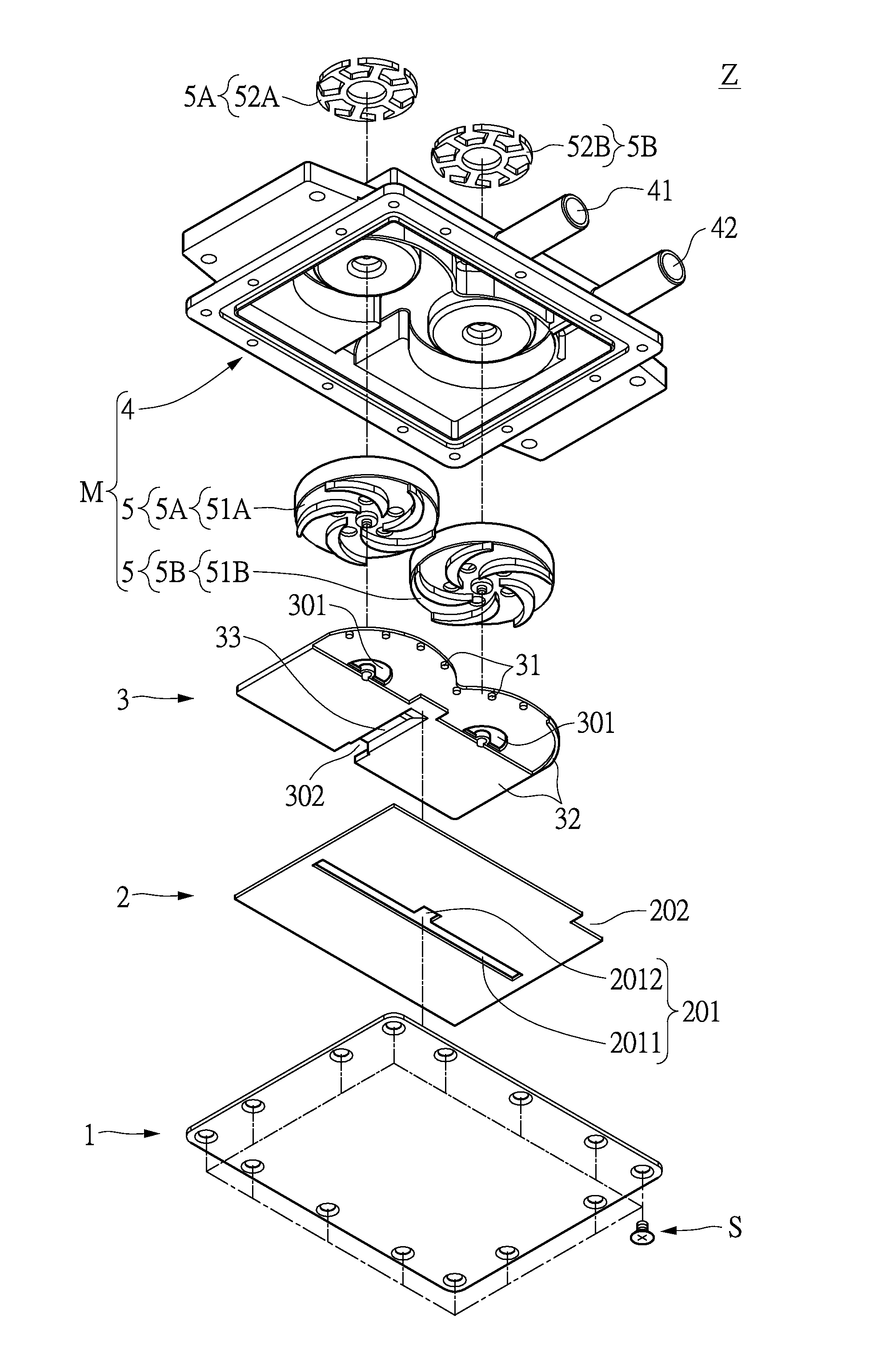 Electronic device and liquid cooling heat dissipation structure thereof