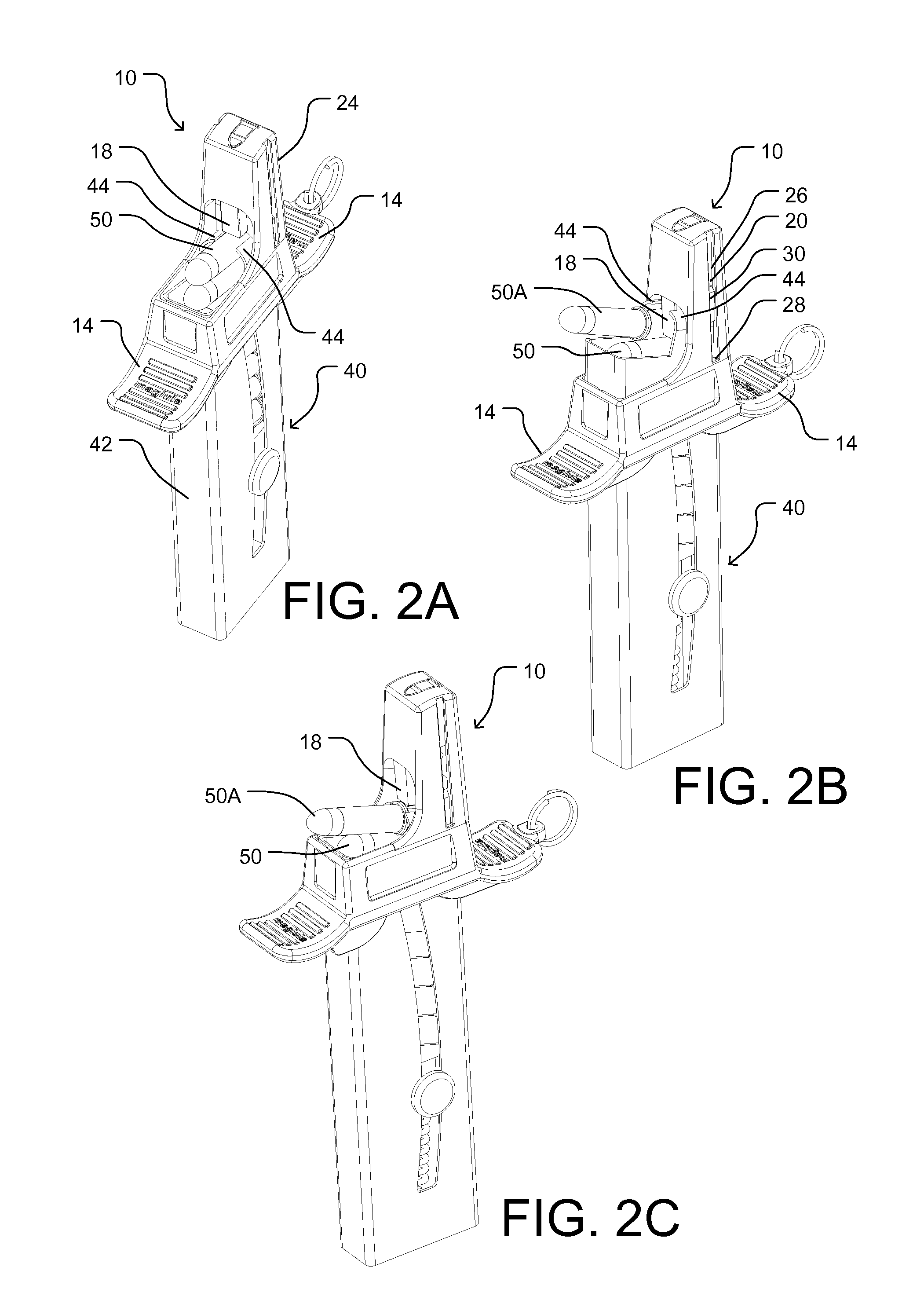 Self-raising magazine loader