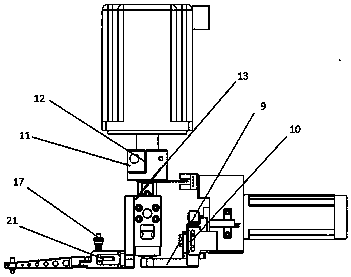 Bond head structure of 180-degree die bonder