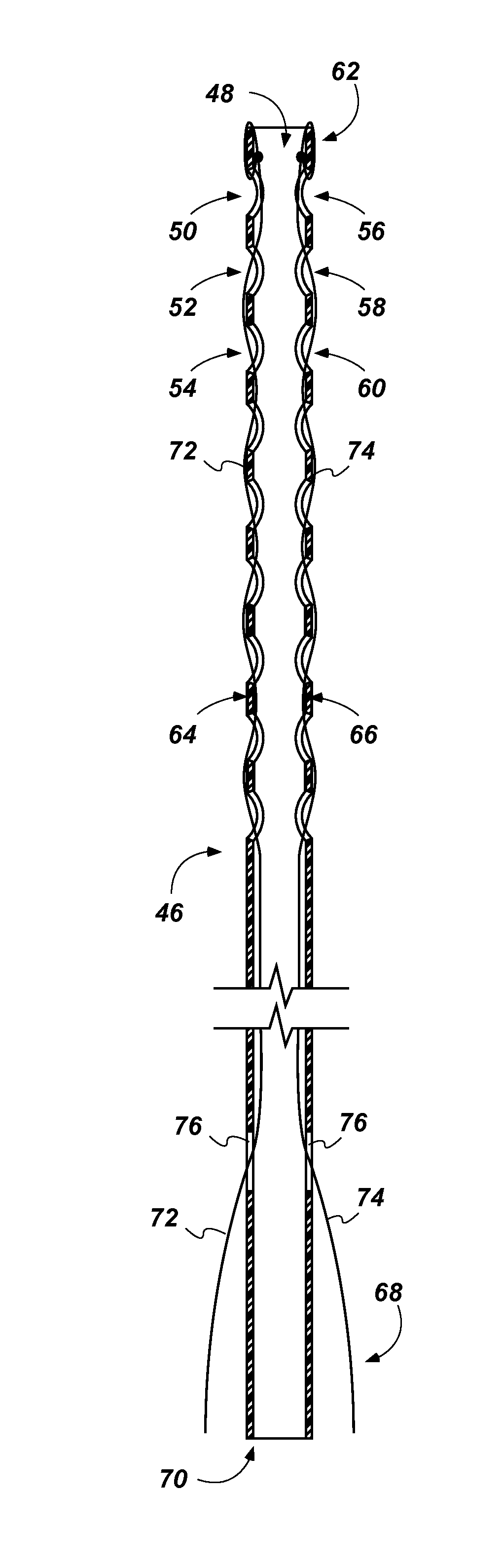 Body cavity drainage devices and related methods