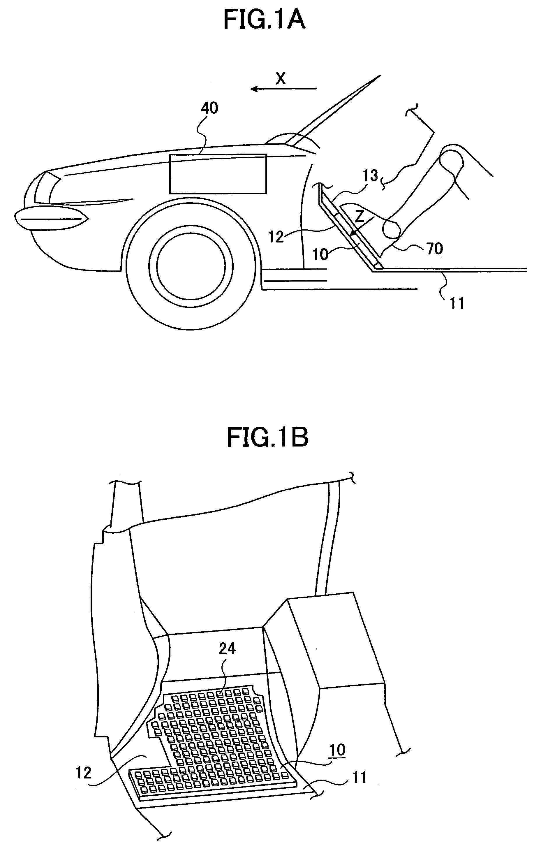 Shock absorption pad for a vehicle