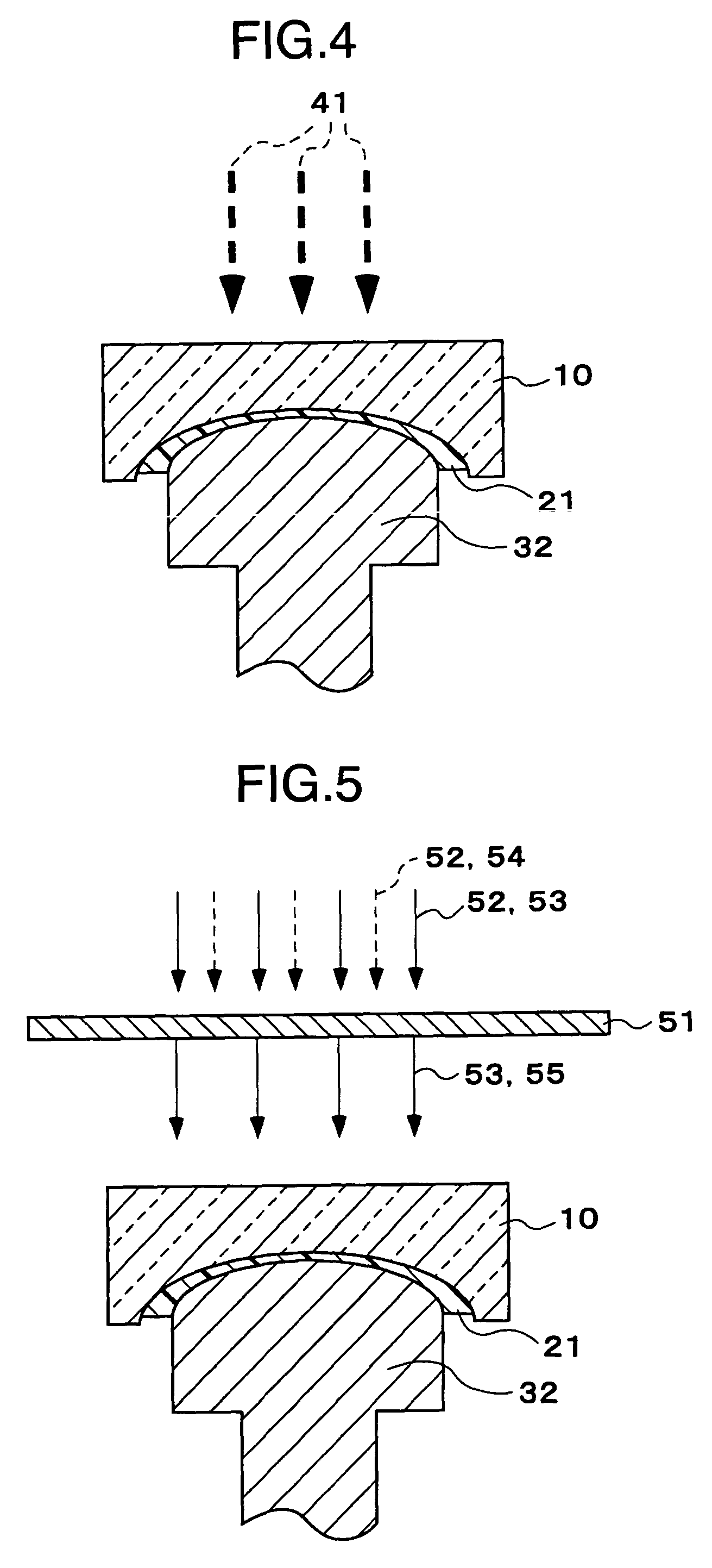 Resin-bond type optical element, production method therefor and optical article