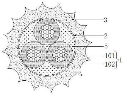 Gear type anti-twisting soft charging wire for new energy automobile