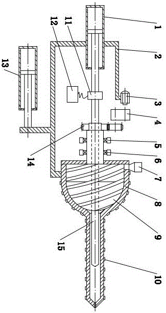 Injection molding device with spherical rotor