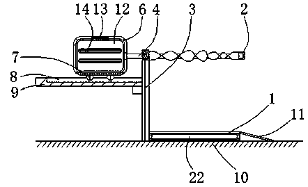 Parking space with automatic alarm positioning used for electric vehicle