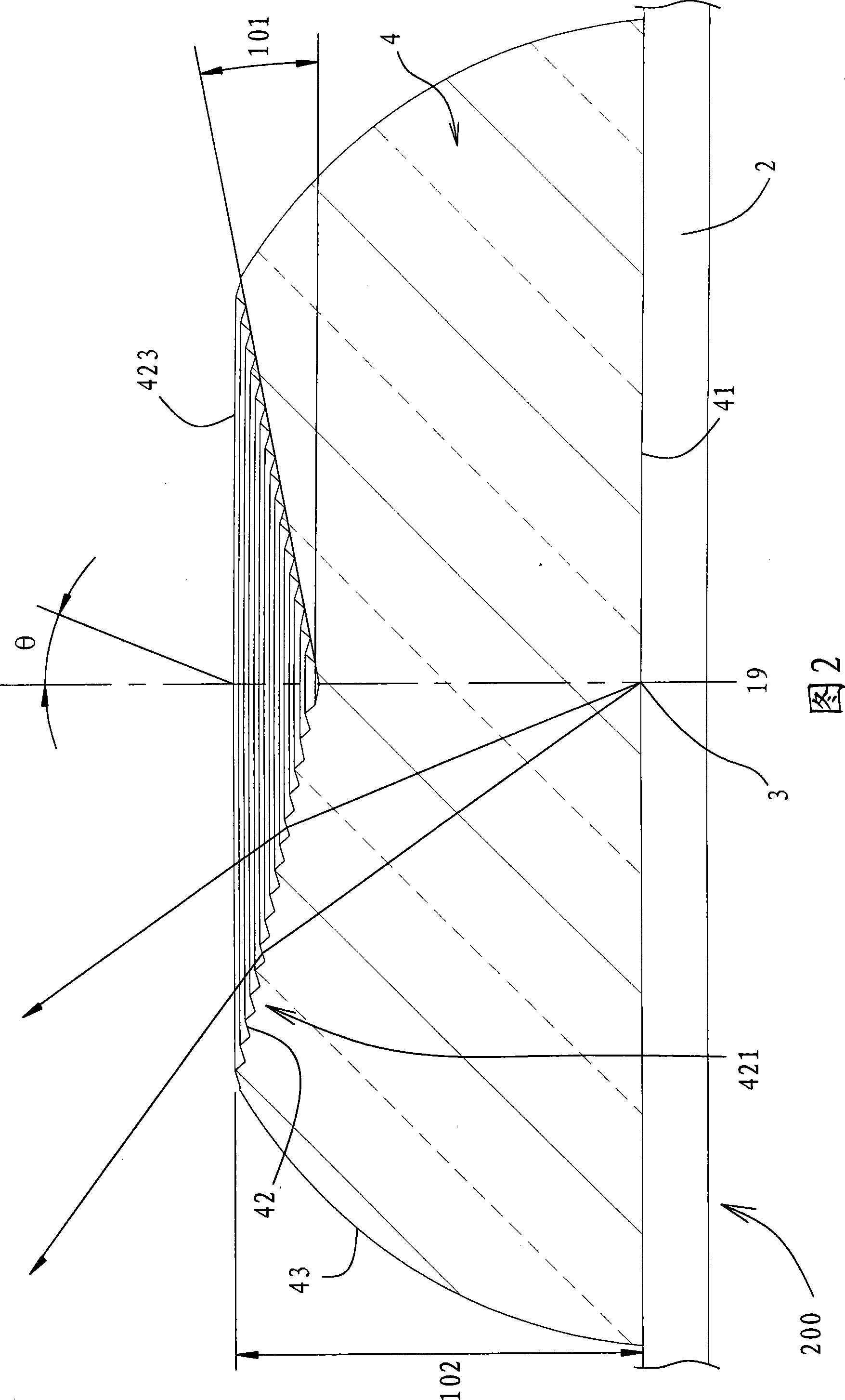 Lens and light source device with the same