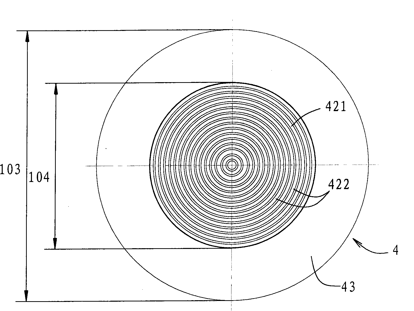 Lens and light source device with the same