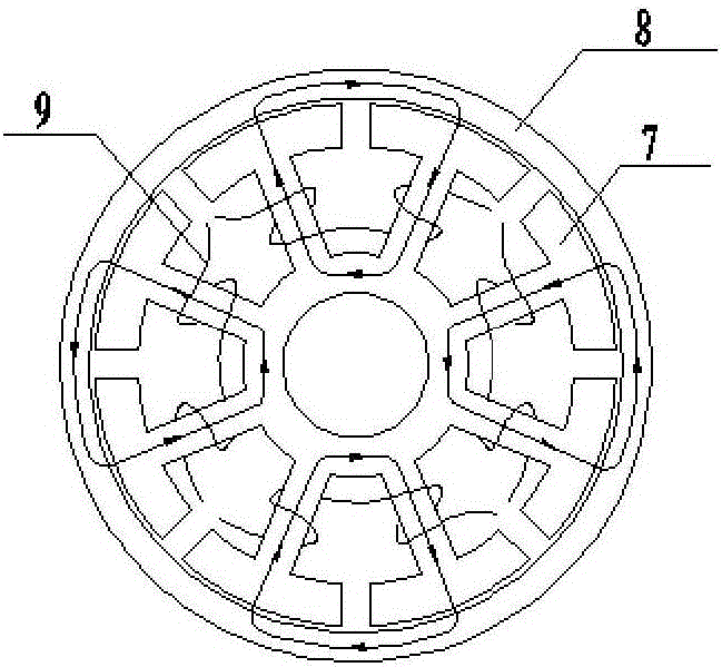 A magnetic levitation element used in the centering device of the output shaft of the gyro inertial instrument