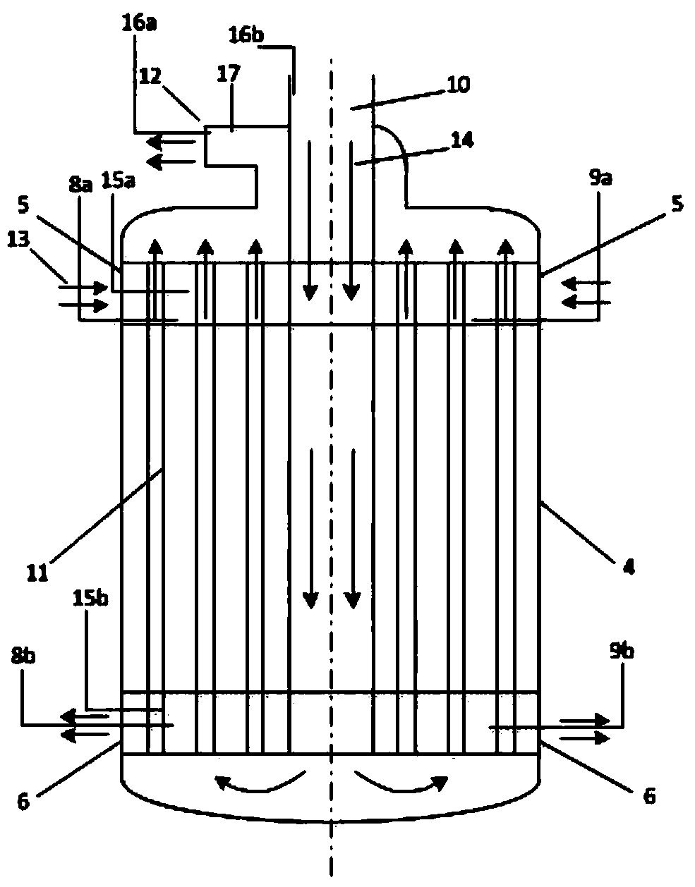 Flow measurement device and flow measurement method for pond type natural circulation reactor