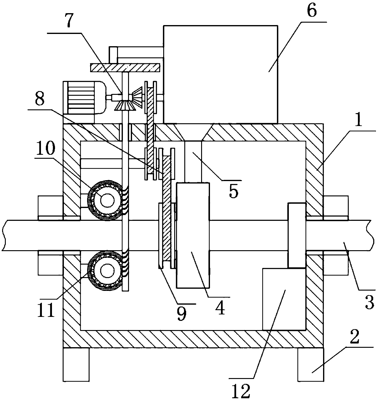 Auxiliary material filling device for cable