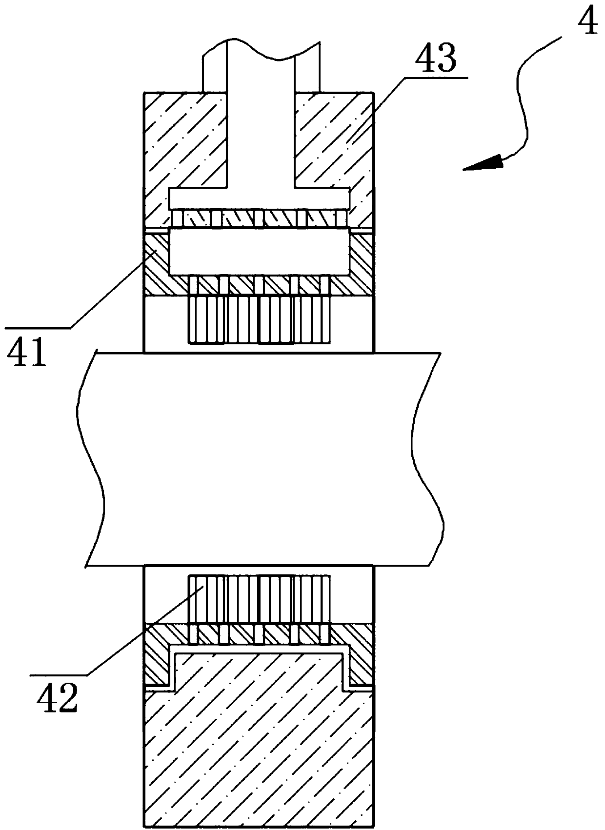 Auxiliary material filling device for cable