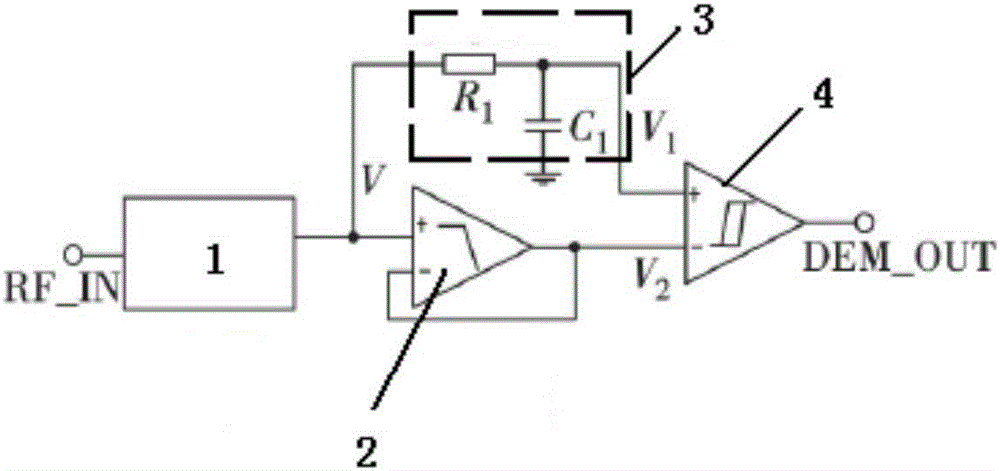 RFID demodulator circuit with micro power consumption and high sensitivity