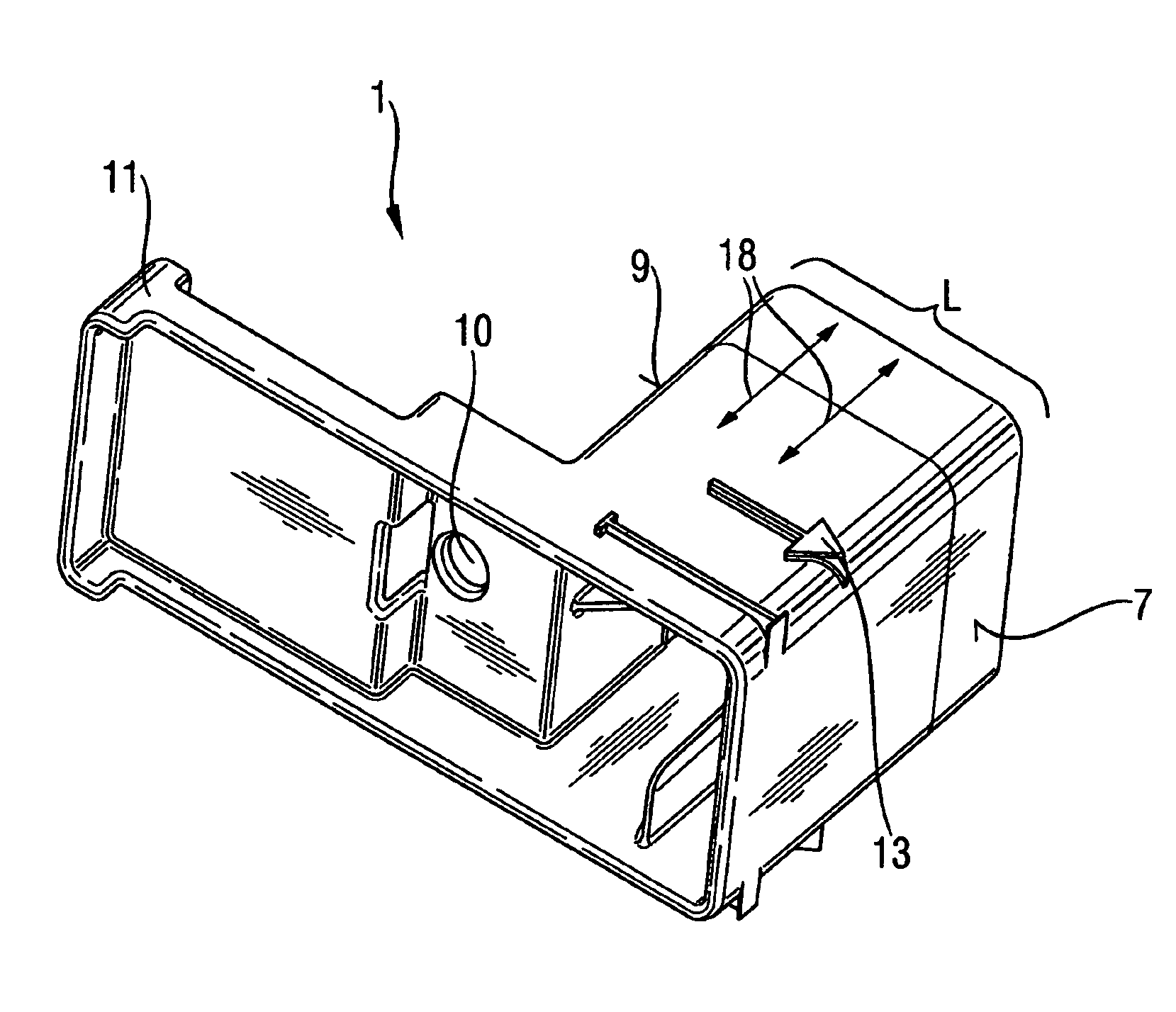 Method for installing a built-in device on a unit niche and adjusting tool