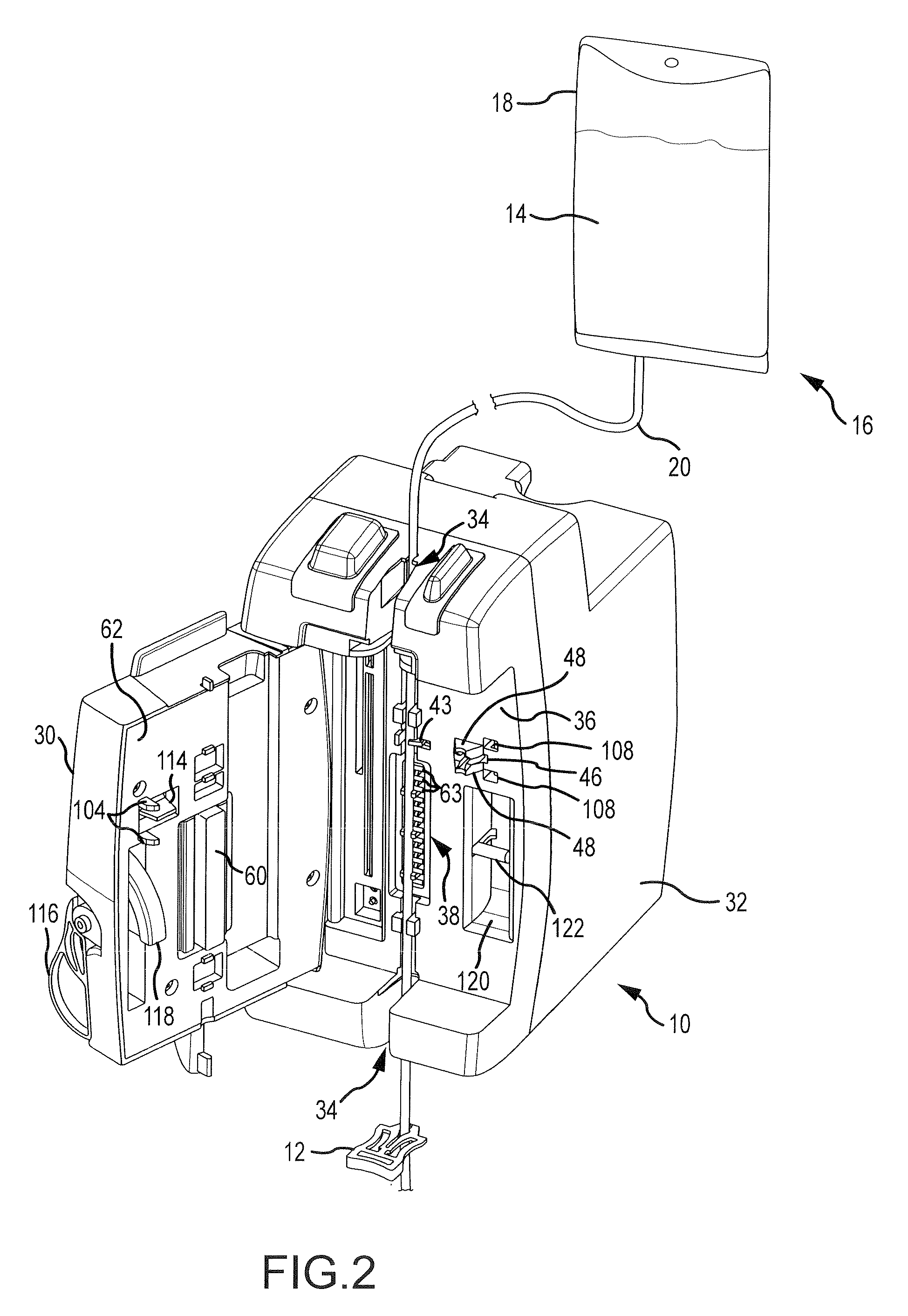 Infusion pump and method which inhibits unintended tubing withdrawal