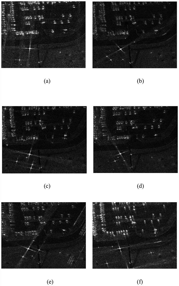 Image characteristic enhancement method and system based on multi-azimuth SAR observation