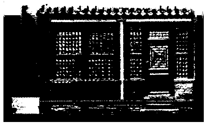 Laser-point cloud data automatic registration method based on plane base images