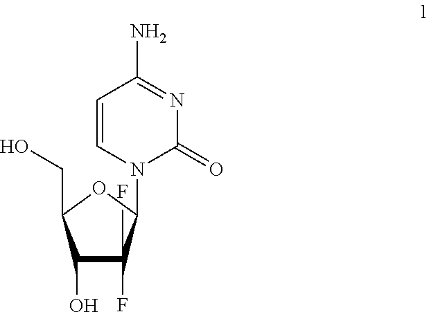 Methods of separating gemcitabine-phosphate diastereoisomers