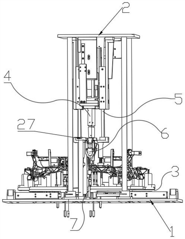 Jig for automatically locking and assembling screws in car headlights