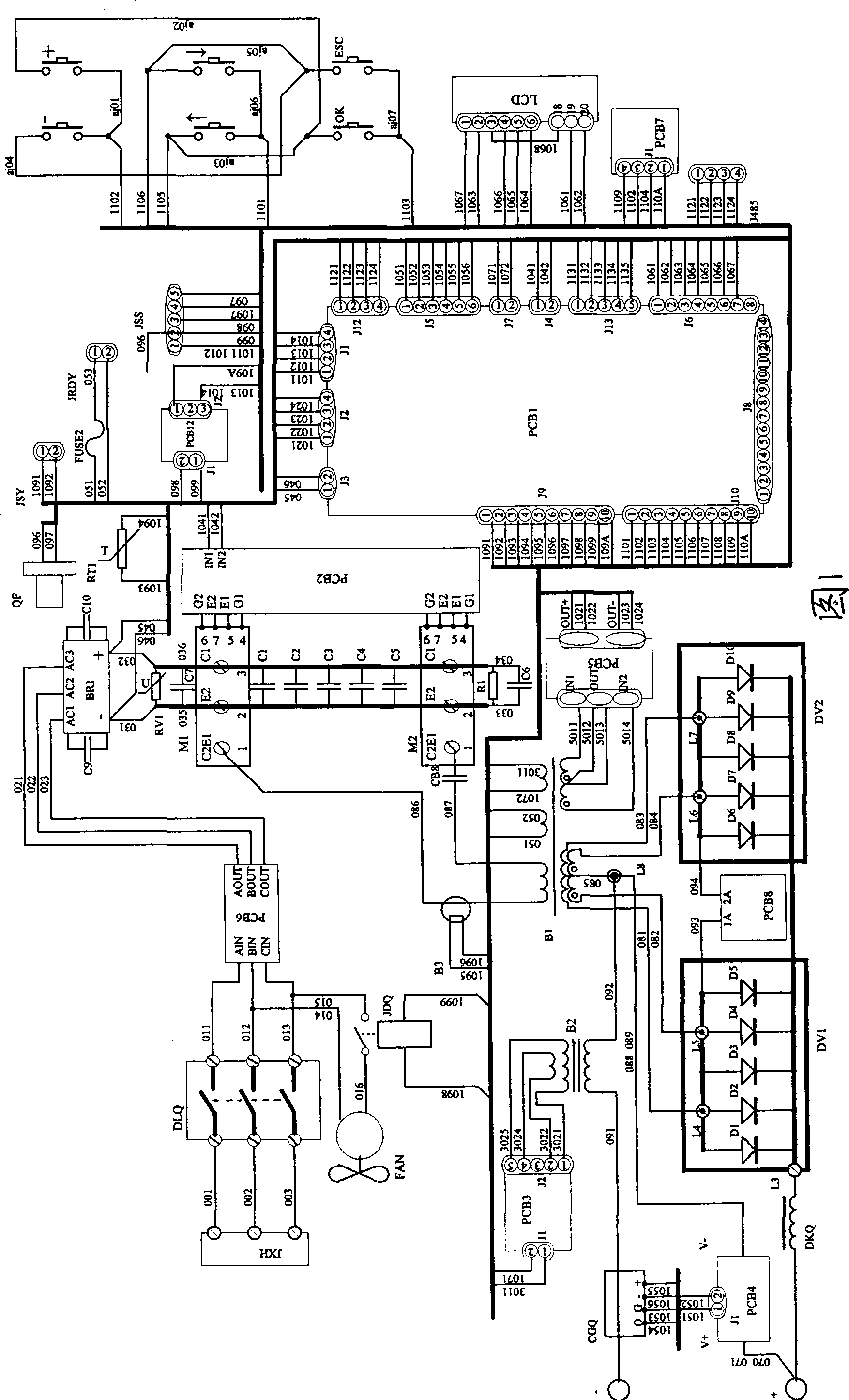 Multifunctional full-numeralization contravariant welding machine