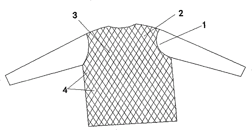 High-tensile-strength down jacket preventing down from unthreading and gathering