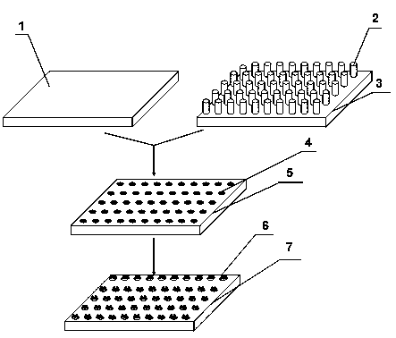 Cell micro-array chip and preparation method thereof
