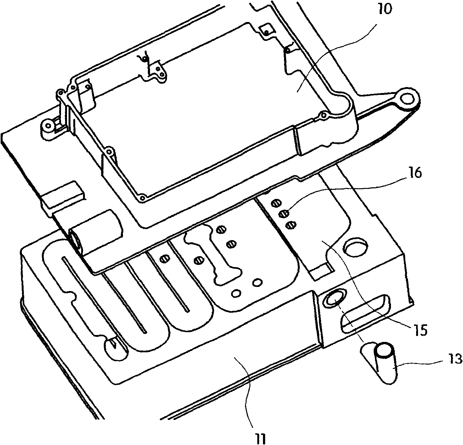 Cooling apparatus for electric modules of hybrid electric vehicle or electric vehicle