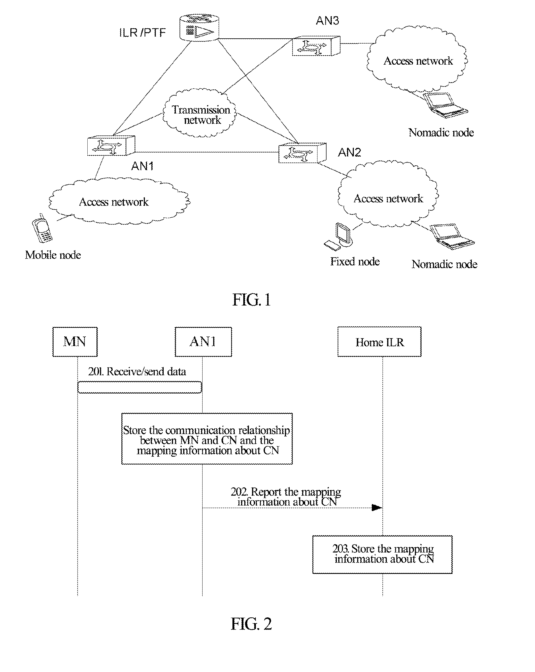 Method for information notification and method and access node for forwarding data message during handover procedure