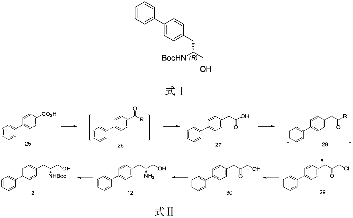 Preparation method of Sacubitril intermediate