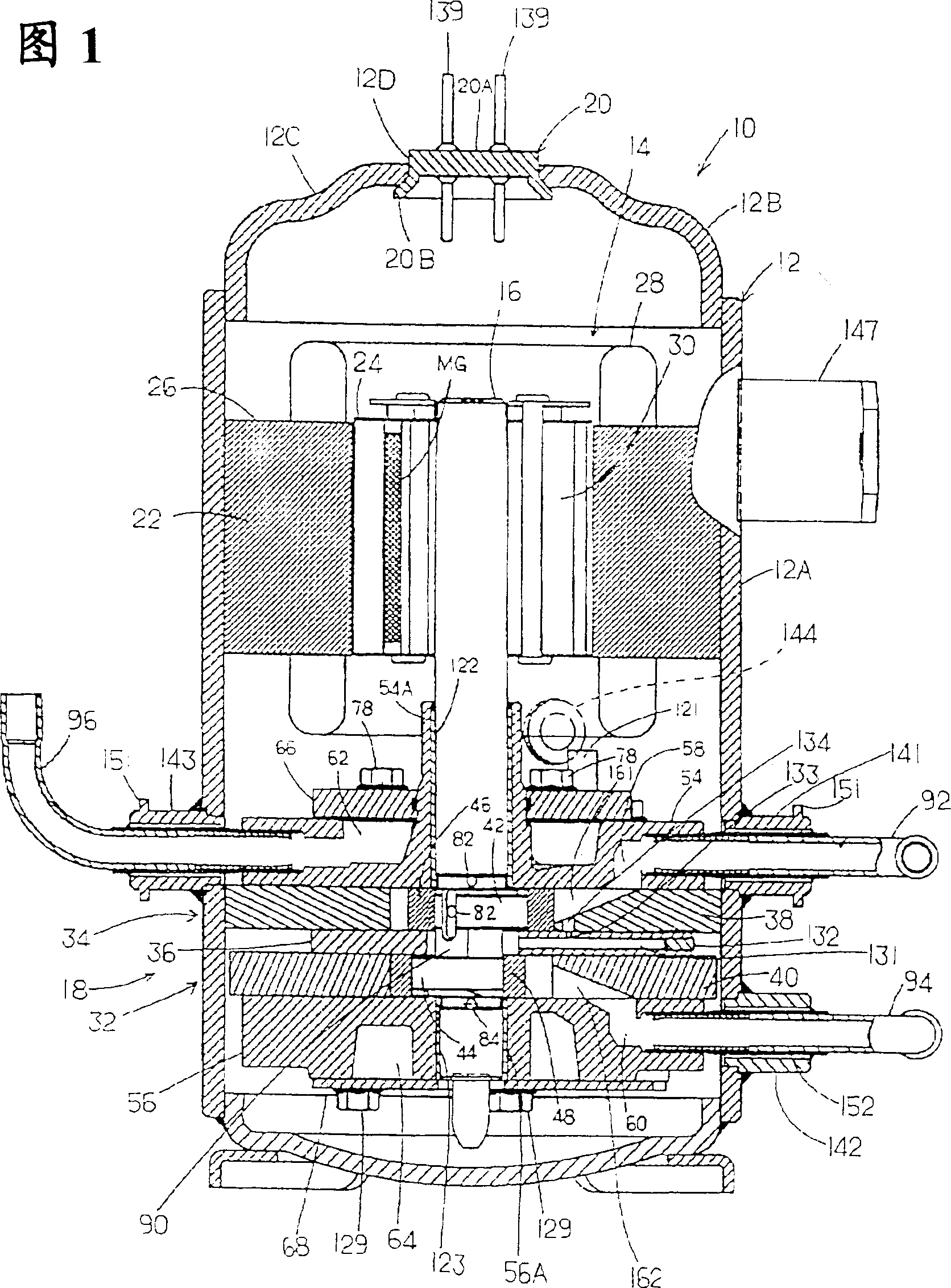Defrosting device of refrigerant loop and rotary compressor for refrigerant loop