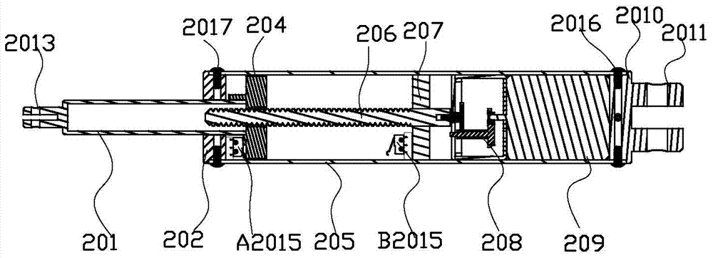 Opening and closing door structure of household electric oven and household electric oven with the structure