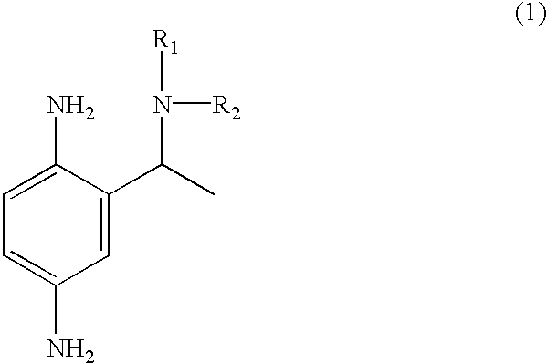 Primary intermediates for oxidative coloration of hair