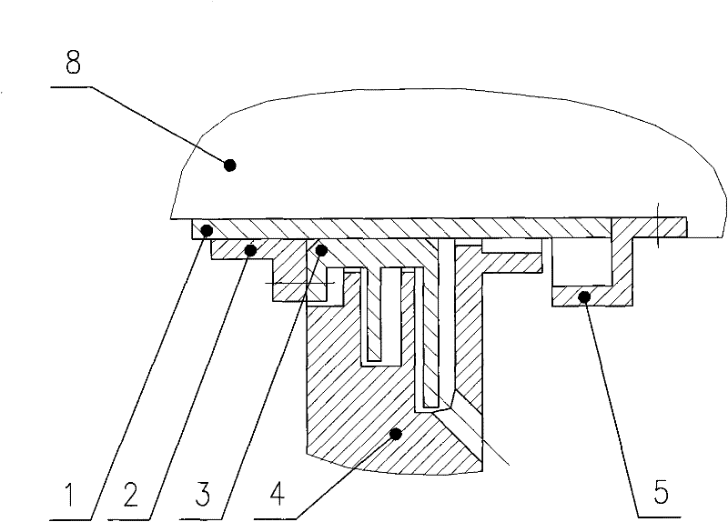 Axial and radial combined sealing device and assembling method thereof