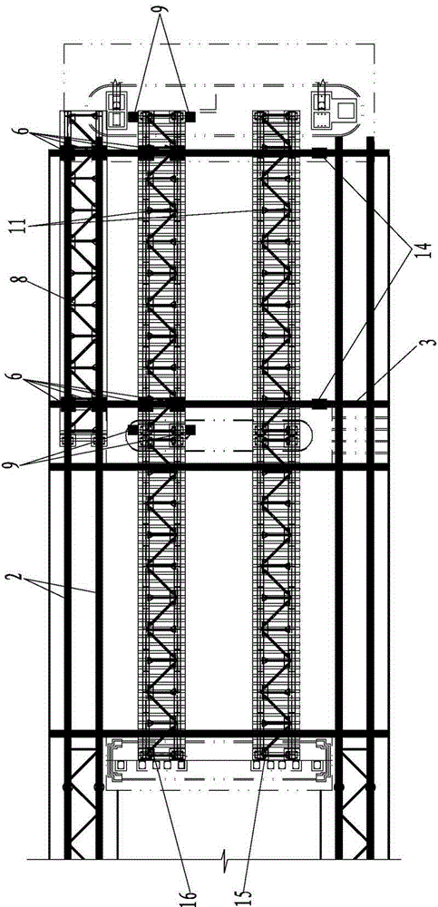 Quick-beam change construction method for existing railway line of railroad