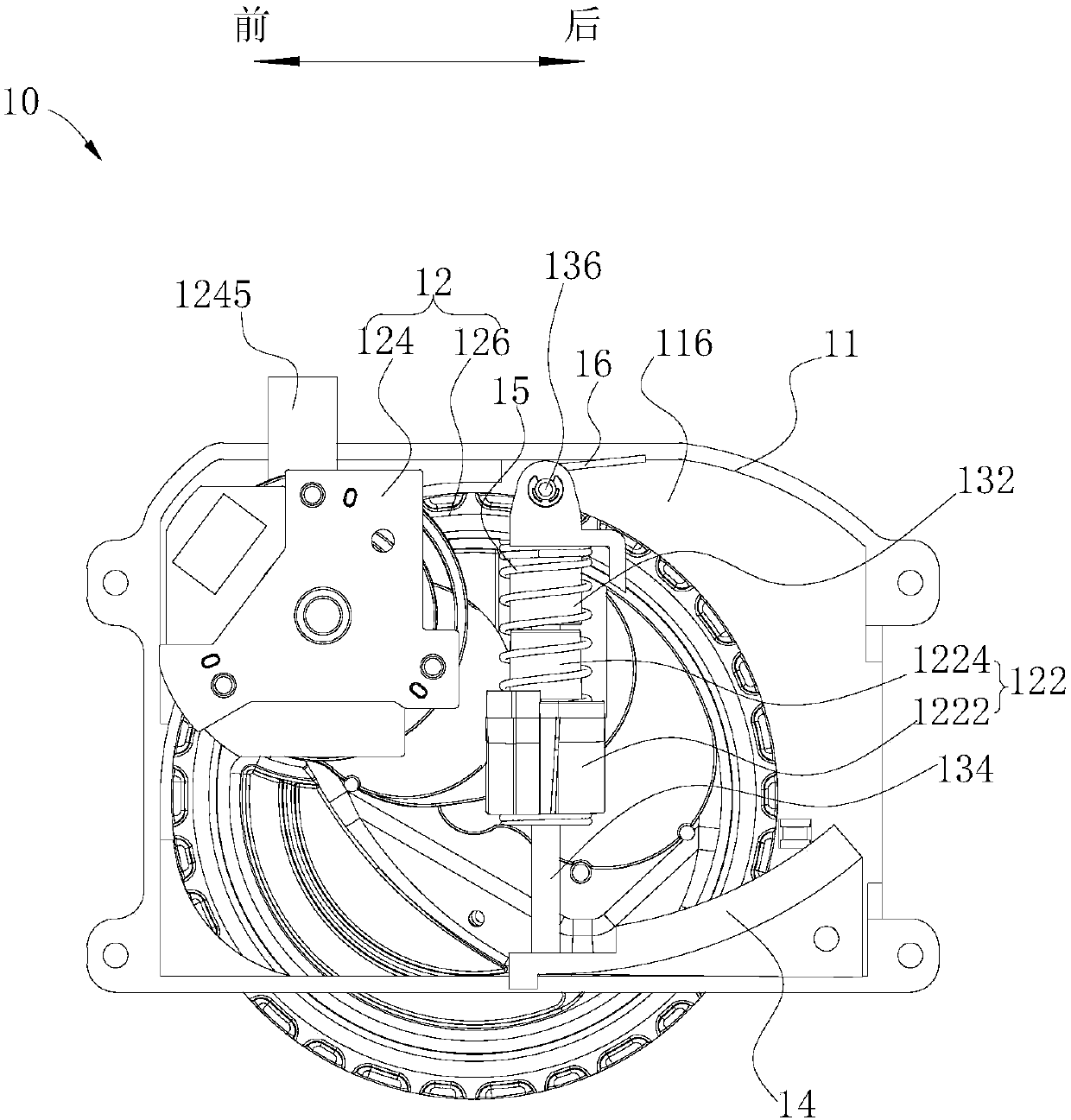 Drive wheel structure and cleaning device