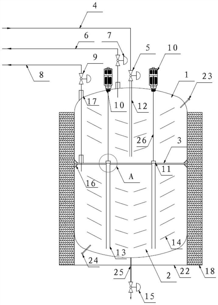 Double-layer hydrothermal flash evaporation device and method