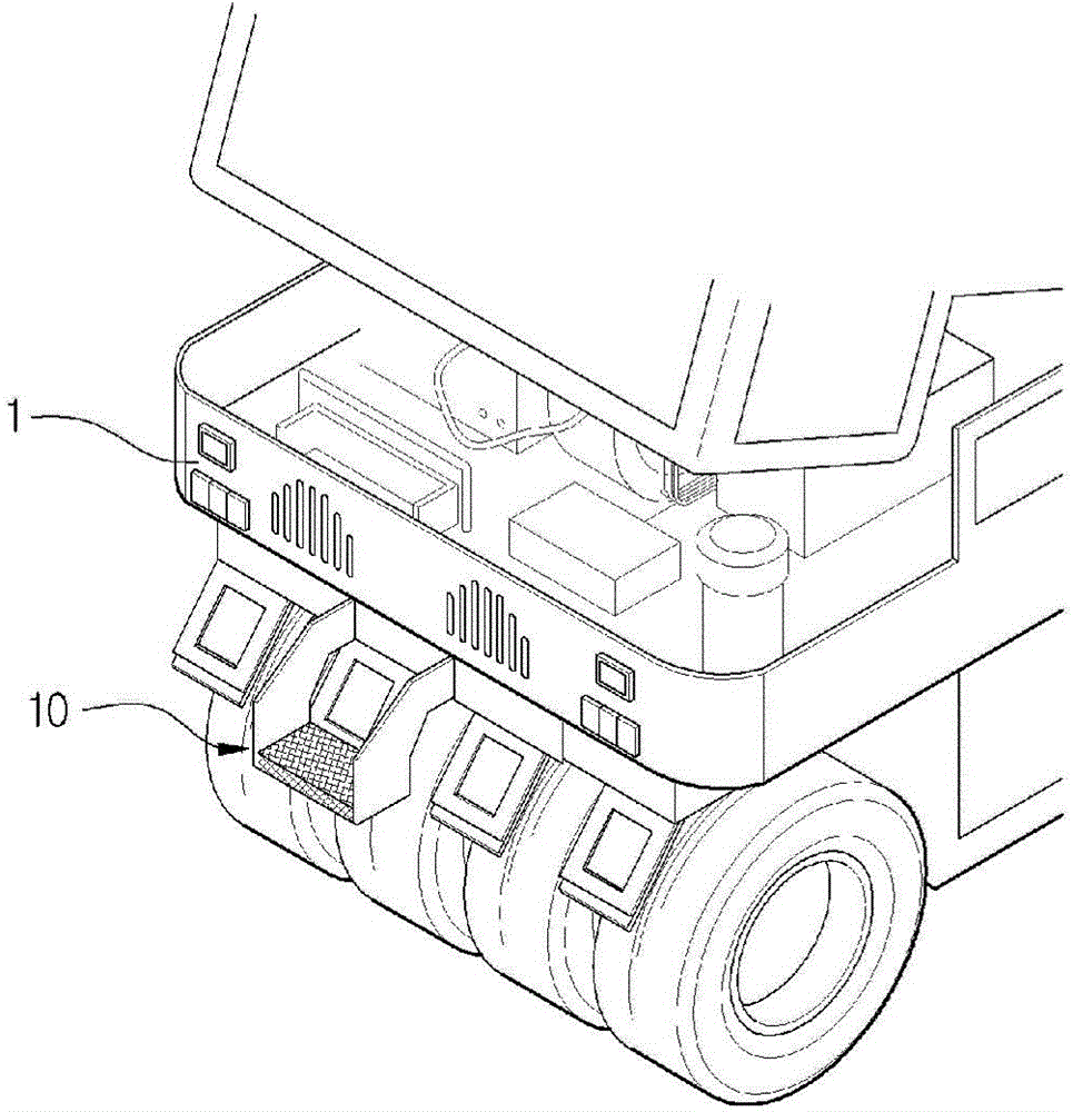 Foldable step for construction vehicle, and construction vehicle provided with such a step